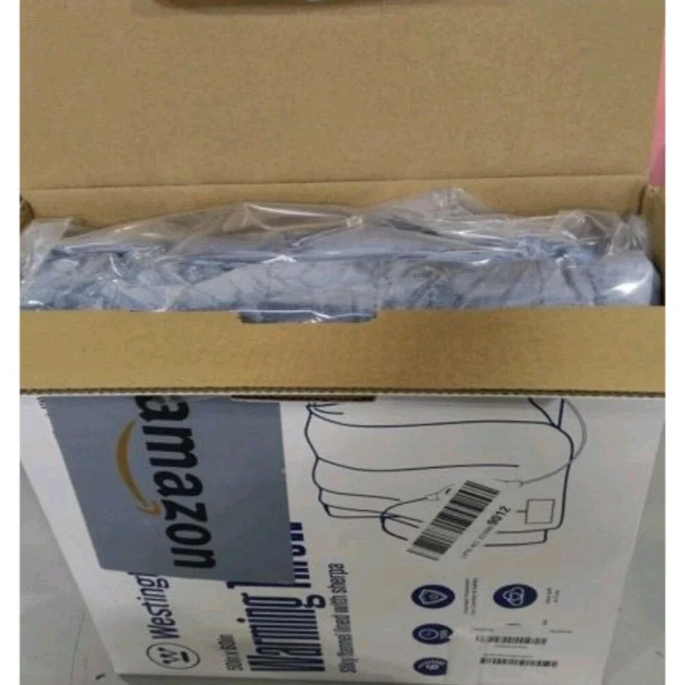 Westinghouse Heated Electric Blanket Blue Silky Flannel Sherpa 50